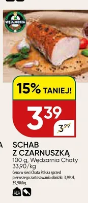 Schab z czarniuszką promocja w Chata Polska