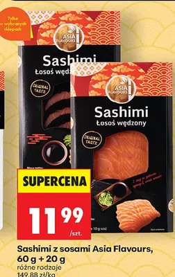 Sashimi łosoś wędzony Asia Flavours promocja w Biedronka