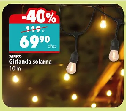 Girlanda solarna 10 m promocja w Biedronka