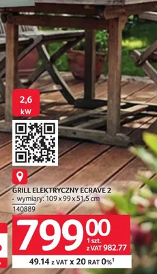 Grill elektryczny Ecrave 2 promocja w Selgros