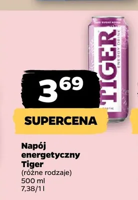 Napój energetyczny Tiger promocja w Netto