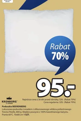 Poduszka BEERENBERG promocja w Jysk