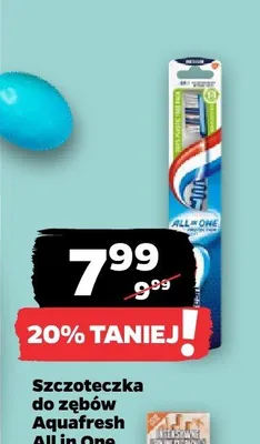 Szczoteczka do zębów Aquafresh All In One Protection Medium promocja w Netto