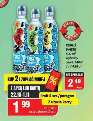 Woda Kubuś Waterrr promocja w Chorten