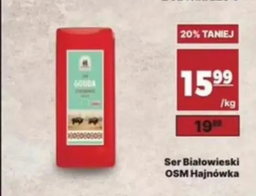 Ser żółty Białowieski OSM Hajnówka promocja w API Market