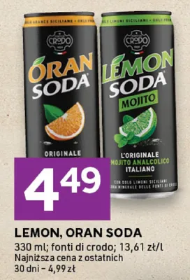 Napój Oran Soda Credo promocja w Stokrotka