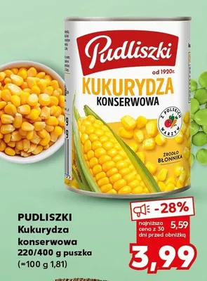 Kukurydza konserwowa promocja w Kaufland