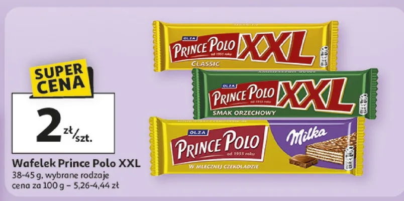 Wafelek XXL wybrane rodzaje promocja w Auchan