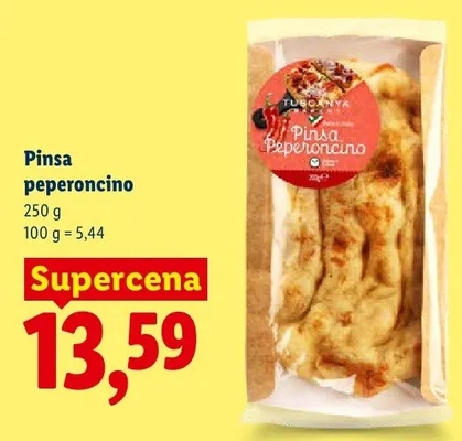 Pinsa peperoncino Toscanya promocja w Lidl