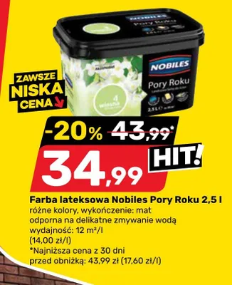 Farba lateksowa Nobiles Pory Roku promocja w Bricomarche