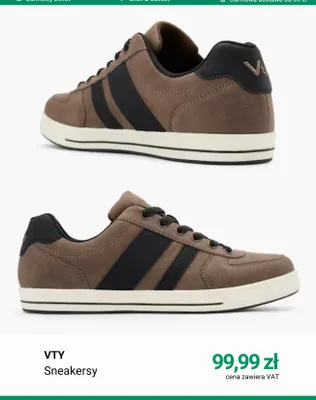 Sneakersy VTY promocja w Deichmann