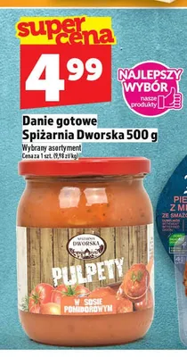 Danie gotowe Spiżarnia Dworska Pulpety w sosie pomidorowym promocja w TOPAZ