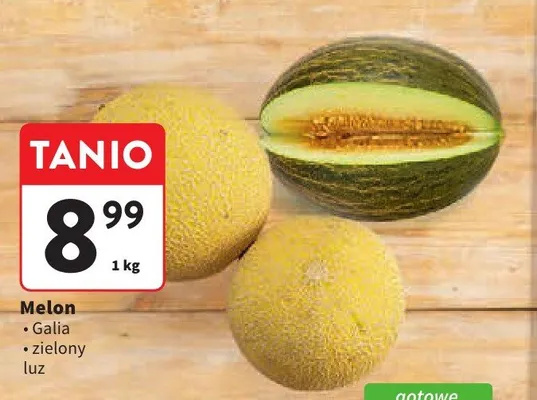 Melon zielony luz promocja w Intermarche