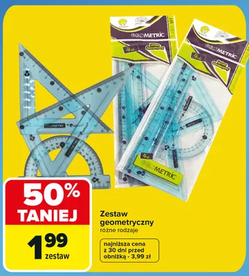 Zestaw geometryczny Wikam promocja w Carrefour