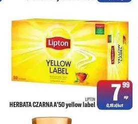 Herbata czarna Lipton Yellow Label promocja w Tomi Markt