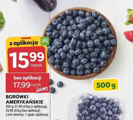 Borówki amerykańskie promocja w Stokrotka