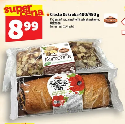 Ciasto Oskroba korzenne promocja w TOPAZ