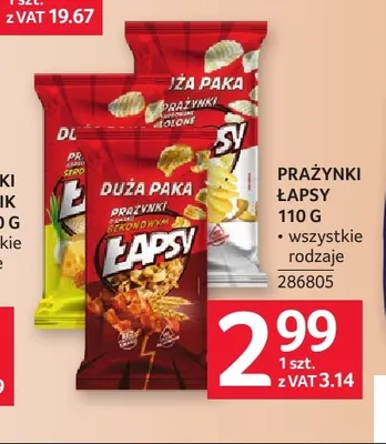 Prażynki Łapsy promocja w Selgros