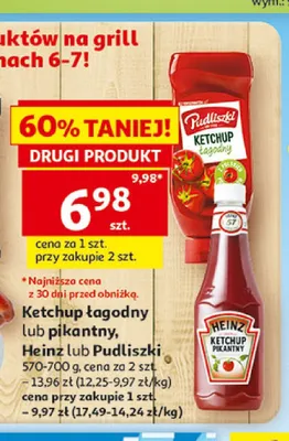 Ketchup pikantny Heinz promocja w Auchan