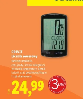Licznik rowerowy Crivit promocja w Lidl