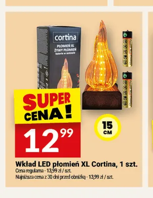 Wkład LED płomień Xl Cortina promocja w Twój Market