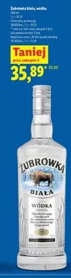 Wódka Żubrówka Biała promocja w Lidl