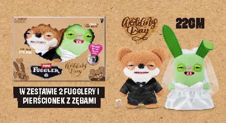 Zestaw maskotek Zuru Fuggler Wedding Day 22 cm promocja w Empik