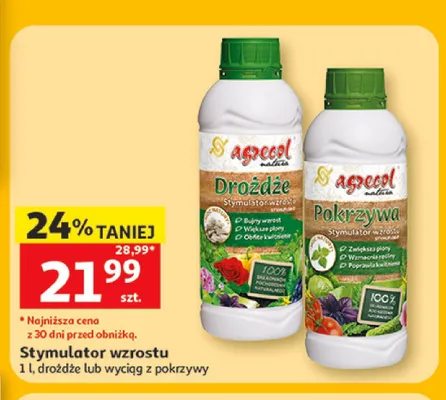 Stymulator wzrostu wyciąg z pokrzywy Agrecol promocja w Auchan