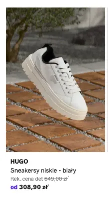 Sneakersy niskie HUGO białe promocja w Lounge by Zalando