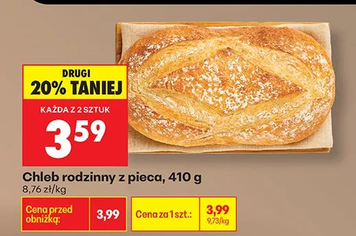 Chleb rodzinny z pieca promocja w Biedronka