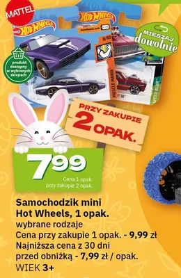 Samochodzik mini Hot Wheels, 1 opak. promocja w Twój Market