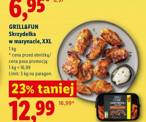 Skrzydełka w marynacie Grill&Fun XXL promocja w Lidl