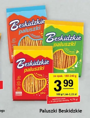 Paluszki Beskidzkie ser i cebulka promocja w Gram Market