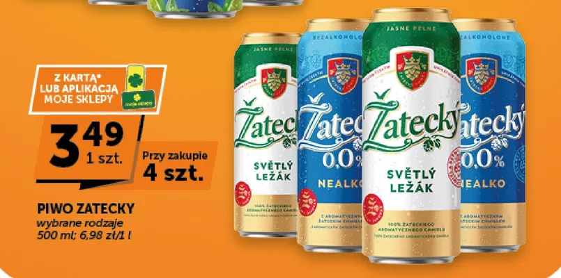 Piwo Žatecký Světlý Ležák promocja w Euro Sklep