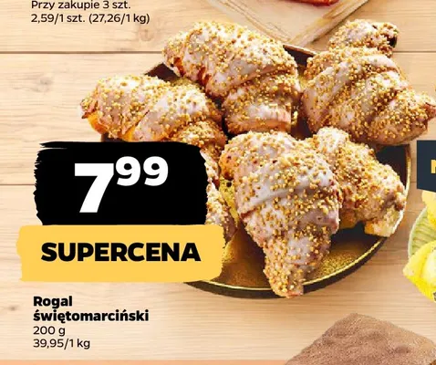 Rogal świętomarciński promocja w Netto