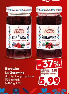 Żurawina do mięs i innych potraw Stąd takie Dobre! promocja w Kaufland