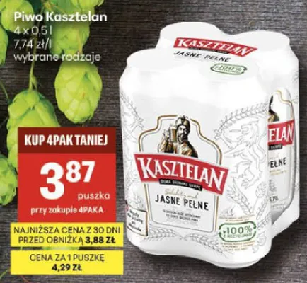 Piwo Kasztelan promocja w Delikatesy Centrum