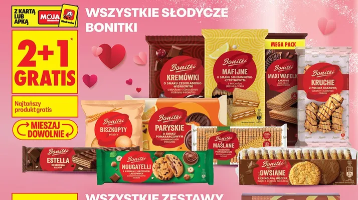 Wszystkie słodycze 2+1 promocja w Biedronka