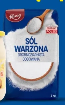 Sól warzona drobnoziarnista jodowana Kania promocja w Lidl