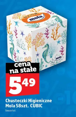 Chusteczki higieniczne Mola Cubic promocja w TOPAZ