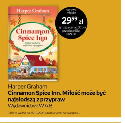 Książka Harper Graham Cinnamon Spice Inn. Miłość może być najsłodszą z przypraw Wydawnictwo W.A.B. promocja w Empik