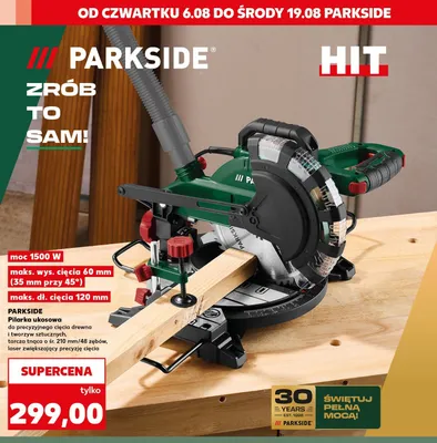 Pilarka ukosowa Parkside promocja w Kaufland