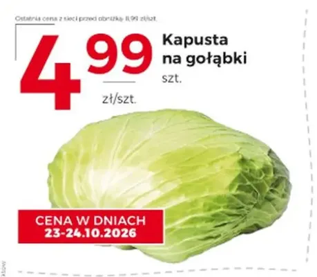 Kapusta na gołąbki promocja w Frac