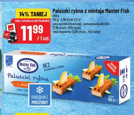 Paluszki rybne z mintaja Master Fish promocja w POLOmarket