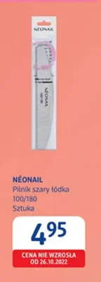Pilnik do paznokci NÉONAIL szary łódka 100/180 promocja w Drogerie DM