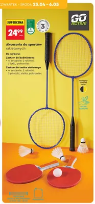 Zestaw do tenisa stołowego promocja w Biedronka