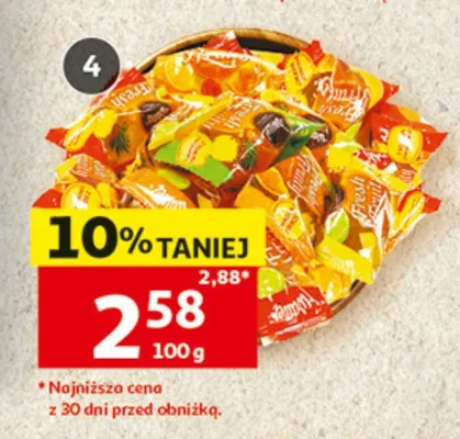 Galaretki Fresh & Fruity Wawel luzem promocja w Auchan