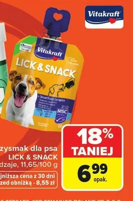 Przysmak dla psa Vitakraft Lick & Snack promocja w Carrefour Market