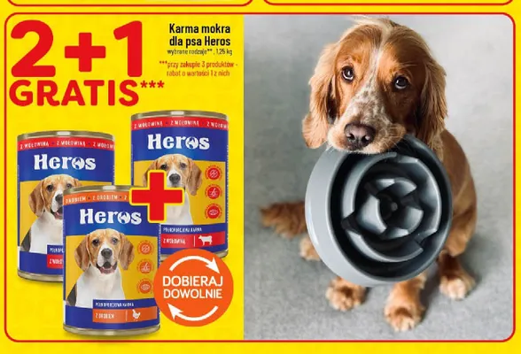 Karma mokra dla psa Heros z wołowiną promocja w POLOmarket