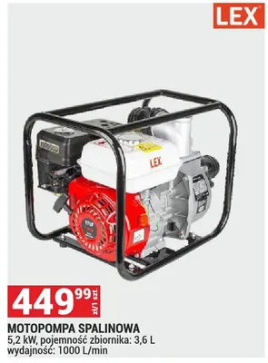 Motopompa spalinowa promocja w Merkury Market